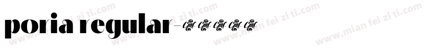 poria regular字体转换